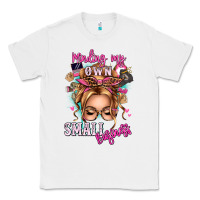 White minding my own small business blonde messy bun Classic Tee - texasbilliewilder