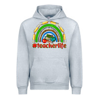 Heather Grey teacher life Urban Hoodie - NancyCooperArtShop