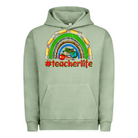 Pigment Oil Green teacher life Urban Hoodie - NancyCooperArtShop