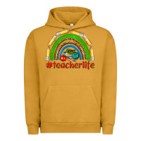 Pigment Peanut Butter teacher life Urban Hoodie - NancyCooperArtShop