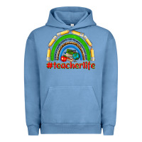 Pigment Pebble Blue teacher life Urban Hoodie - NancyCooperArtShop