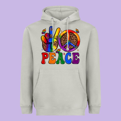 Peace Heavyweight Hoodie Designed By Jahusdesignshop