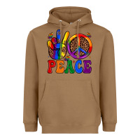 Toasted Coconut peace Heavyweight Hoodie - JahusDesignShop