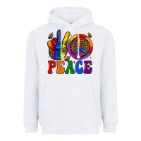 White peace Heavyweight Hoodie - JahusDesignShop