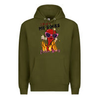 Army Green i prefer my books extra spicy Premium Hoodie - MaliasSmallBusiness