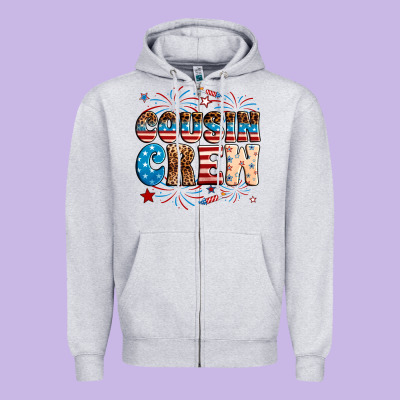 Cousin Crew Zipper Hoodie Designed By Neo Western