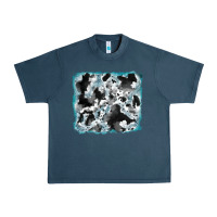 Midnight Navy cowhide glitter tooled leather background Urban Heavy Tee - RanaPortraitStore