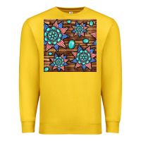 Lemon 4th of july turquoise gemstone seamless pattern Premium Sweatshirt - BundleAndBundleShop
