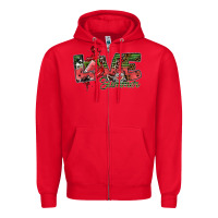 Red love summer Zipper Hoodie - SublimationCraftShop