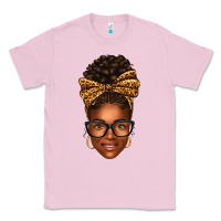 Bubblegum Pink afro woman messy bun Classic Tee - texasbilliewilder