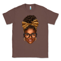 Chestnut afro woman messy bun Classic Tee - texasbilliewilder