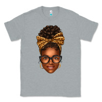 Heather Grey afro woman messy bun Classic Tee - texasbilliewilder