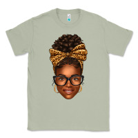 Matcha afro woman messy bun Classic Tee - texasbilliewilder