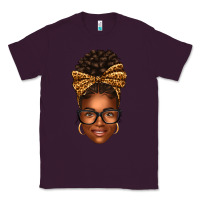 Plum afro woman messy bun Classic Tee - texasbilliewilder