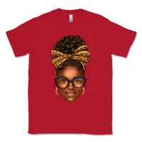 Red afro woman messy bun Classic Tee - texasbilliewilder
