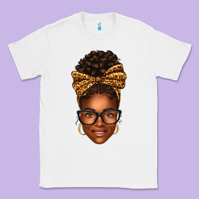 Afro Woman Messy Bun Classic Tee Designed By Texasbilliewilder