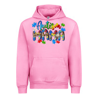 Fuchsia Pink autism mama Urban Hoodie - MaliasSmallBusiness