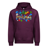 Mauve Wine autism mama Urban Hoodie - MaliasSmallBusiness