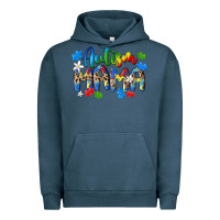 Pigment Midnight Navy autism mama Urban Hoodie - MaliasSmallBusiness