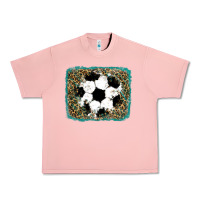 Salmon glitter soccer leopard Urban Heavy Tee - RanaPortraitStore