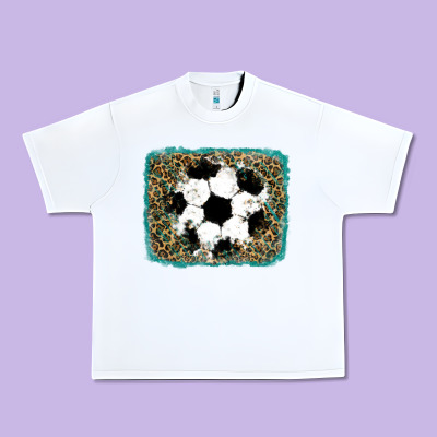 Urban Heavy Tee glitter soccer leopard