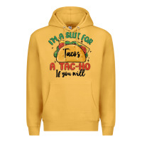 Mustard i'm a slut for tacos a tac ho if you will Premium Hoodie - MaliasSmallBusiness