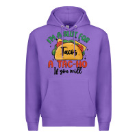 Purple i'm a slut for tacos a tac ho if you will Premium Hoodie - MaliasSmallBusiness