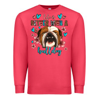 Cardinal life is better with a bulldog Premium Sweatshirt - Jasminsmagicworld