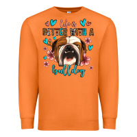 Carrot life is better with a bulldog Premium Sweatshirt - Jasminsmagicworld
