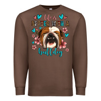 Chestnut life is better with a bulldog Premium Sweatshirt - Jasminsmagicworld