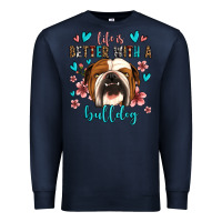Navy life is better with a bulldog Premium Sweatshirt - Jasminsmagicworld