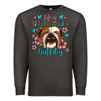 Smoke life is better with a bulldog Premium Sweatshirt - Jasminsmagicworld