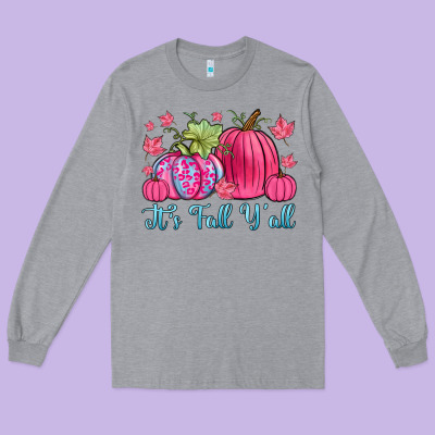 It S Fall Y All Long Sleeve Tee Designed By Zillion Design Studio
