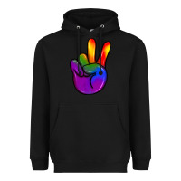 Black pride peace hand Heavyweight Hoodie - JahusDesignShop