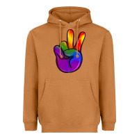 Meerkat pride peace hand Heavyweight Hoodie - JahusDesignShop