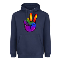 Navy pride peace hand Heavyweight Hoodie - JahusDesignShop
