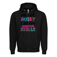 Black ı'm not bossy ı just have leadership skills Zipper Hoodie - FaDigitalArtStudio