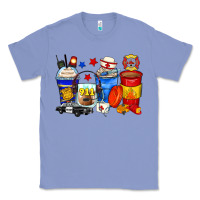 Colony Blue dispatcher coffee cups Classic Tee - Zillion Design Studio
