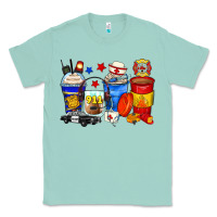 Seafoam dispatcher coffee cups Classic Tee - Zillion Design Studio