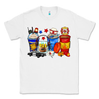 White dispatcher coffee cups Classic Tee - Zillion Design Studio