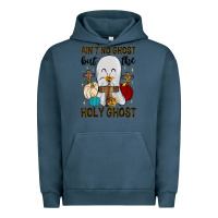 Pigment Midnight Navy ain t no ghost but the holy ghost Urban Hoodie - MaliasSmallBusiness