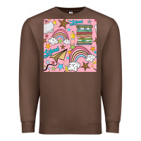 Chestnut school with rainbow seamless pattern Premium Sweatshirt - BundleAndBundleShop