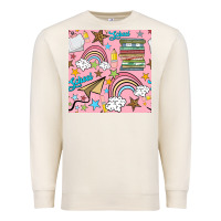 Sandshell school with rainbow seamless pattern Premium Sweatshirt - BundleAndBundleShop