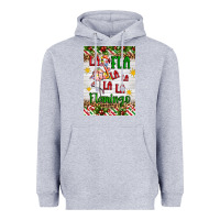 Heather Grey christmas fla la la la la la flamingo air freshener Heavyweight Hoodie - Artiststas