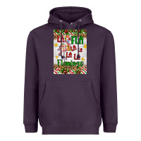 Plum christmas fla la la la la la flamingo air freshener Heavyweight Hoodie - Artiststas