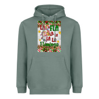 Sage christmas fla la la la la la flamingo air freshener Heavyweight Hoodie - Artiststas