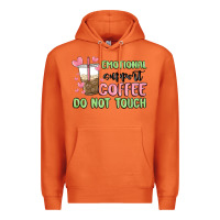 Carrot emotional support coffee do not touch Premium Hoodie - MaliasSmallBusiness