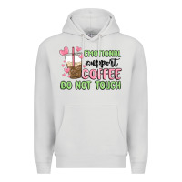 Dove Grey emotional support coffee do not touch Premium Hoodie - MaliasSmallBusiness