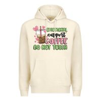 Sandshell emotional support coffee do not touch Premium Hoodie - MaliasSmallBusiness