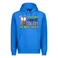 True Royal emotional support coffee do not touch Premium Hoodie - MaliasSmallBusiness